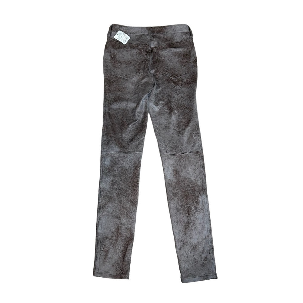 We The Free Free People Gray Tone Faux Suede Look Straight Leg Pant NWT Sz. 25 - Picture 7 of 15